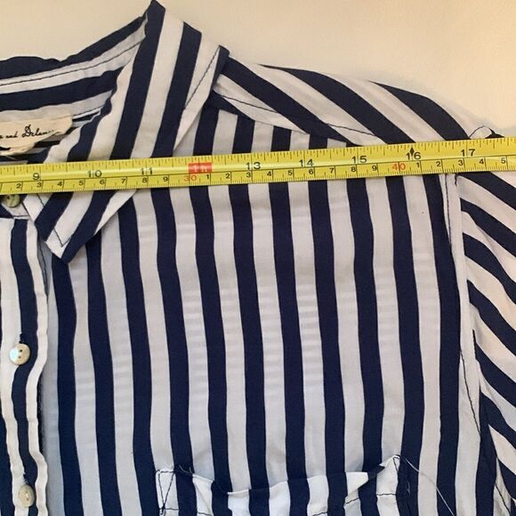 Jane Delaney Rayon Striped Roll Up Size 1X - Picture 3 of 9